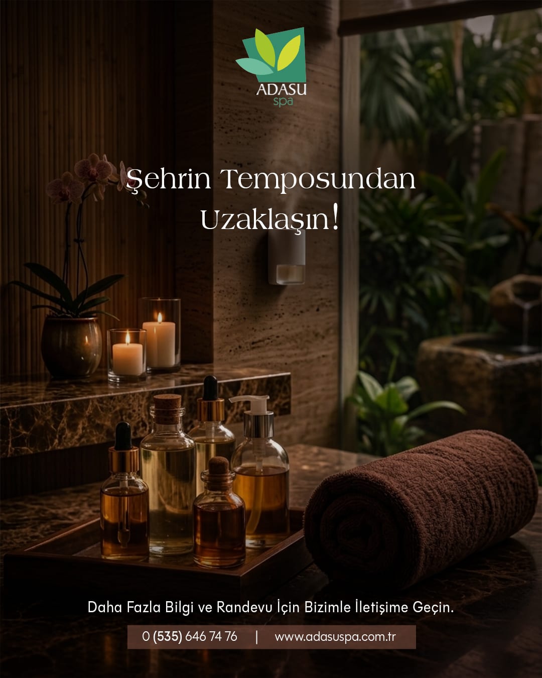 Adasu Spa — Sosyal Medya Afişi